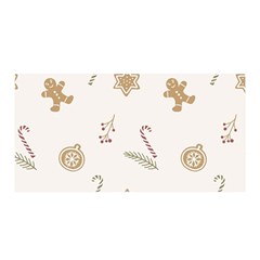 Hand-drawn-christmas-pattern Satin Wrap 35  X 70  by nate14shop