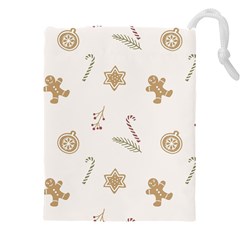 Hand-drawn-christmas-pattern Drawstring Pouch (5xl) by nate14shop