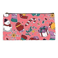 Hand-drawn-christmas-pattern-design Pencil Case by nate14shop