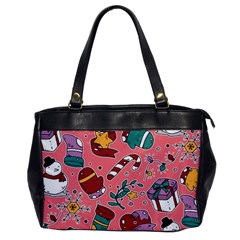 Hand-drawn-christmas-pattern-design Oversize Office Handbag