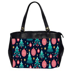 Hand-drawn-flat-christmas-pattern Oversize Office Handbag (2 Sides)