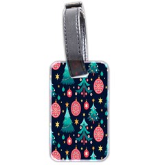 Hand-drawn-flat-christmas-pattern Luggage Tag (two Sides) by nate14shop