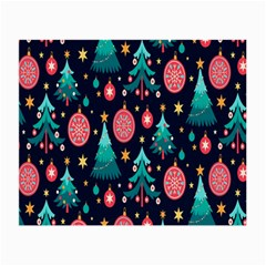 Hand-drawn-flat-christmas-pattern Small Glasses Cloth (2 Sides)