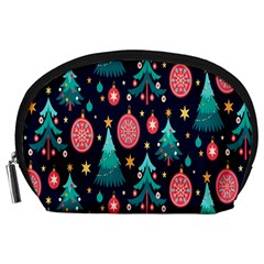 Hand-drawn-flat-christmas-pattern Accessory Pouch (large) by nate14shop