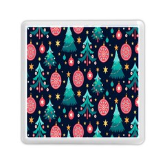 Hand-drawn-flat-christmas-pattern Memory Card Reader (square) by nate14shop