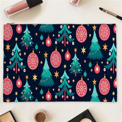 Hand-drawn-flat-christmas-pattern Cosmetic Bag (xxl) by nate14shop