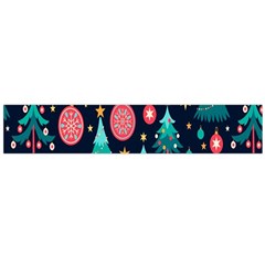 Hand-drawn-flat-christmas-pattern Large Flano Scarf  by nate14shop