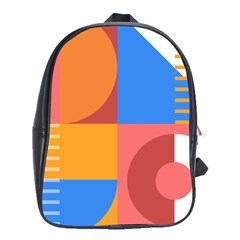 Geometric Series  School Bag (xl) by Sobalvarro