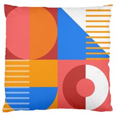 Geometric Series  Standard Flano Cushion Case (one Side) by Sobalvarro