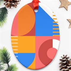 Geometric Series  Ornament (oval)