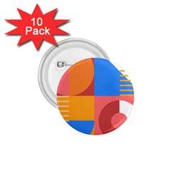 Geometric Series  1 75  Buttons (10 Pack) by Sobalvarro