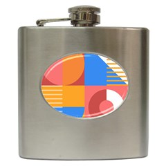 Geometric Series  Hip Flask (6 Oz) by Sobalvarro