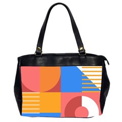 Geometric Series  Oversize Office Handbag (2 Sides) by Sobalvarro