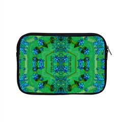 Vines Of Beautiful Flowers On A Painting In Mandala Style Apple Macbook Pro 15  Zipper Case by pepitasart