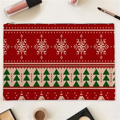 Knitted-christmas-pattern Cosmetic Bag (xxl) by nate14shop