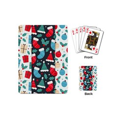 Pack-christmas-patterns Playing Cards Single Design (mini) by nate14shop