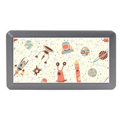 Seamless-background-with-spaceships-stars Memory Card Reader (mini) by nate14shop