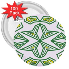 Abstract Pattern Geometric Backgrounds 3  Buttons (100 Pack)  by Eskimos