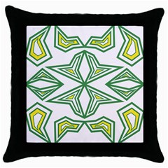 Abstract Pattern Geometric Backgrounds Throw Pillow Case (black) by Eskimos