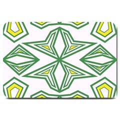 Abstract Pattern Geometric Backgrounds Large Doormat  by Eskimos