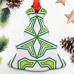 Abstract Pattern Geometric Backgrounds Ornament (christmas Tree) 