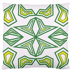 Abstract Pattern Geometric Backgrounds Standard Flano Cushion Case (one Side) by Eskimos