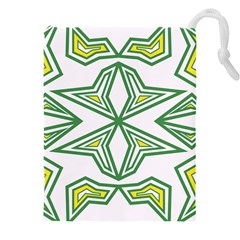 Abstract Pattern Geometric Backgrounds Drawstring Pouch (4xl) by Eskimos