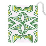 Abstract pattern geometric backgrounds Drawstring Pouch (4XL) Front