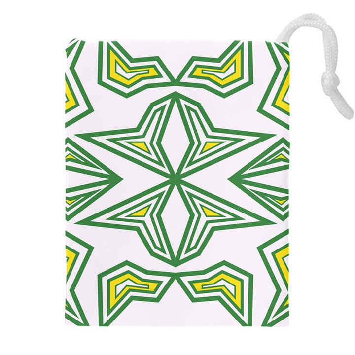 Abstract pattern geometric backgrounds Drawstring Pouch (4XL)