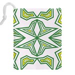 Abstract pattern geometric backgrounds Drawstring Pouch (4XL) Back