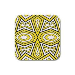 Abstract Pattern Geometric Backgrounds  Rubber Square Coaster (4 Pack) by Eskimos