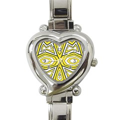 Abstract Pattern Geometric Backgrounds  Heart Italian Charm Watch by Eskimos