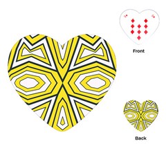 Abstract Pattern Geometric Backgrounds  Playing Cards Single Design (heart)