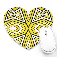 Abstract Pattern Geometric Backgrounds  Heart Mousepads by Eskimos