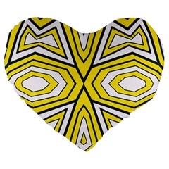 Abstract Pattern Geometric Backgrounds  Large 19  Premium Heart Shape Cushions by Eskimos