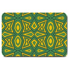 Abstract Pattern Geometric Backgrounds Large Doormat  by Eskimos