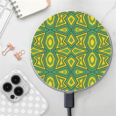 Abstract Pattern Geometric Backgrounds Wireless Charger by Eskimos