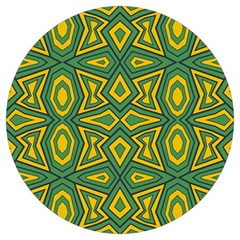 Abstract Pattern Geometric Backgrounds Round Trivet by Eskimos