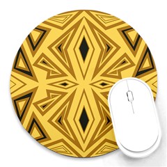 Abstract Pattern Geometric Backgrounds Round Mousepads by Eskimos