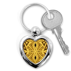 Abstract Pattern Geometric Backgrounds Key Chain (heart) by Eskimos