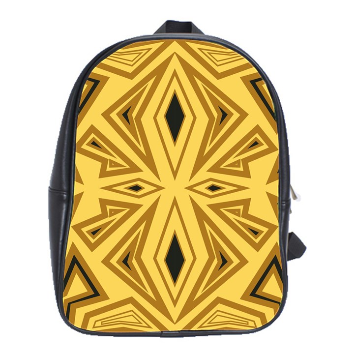 Abstract pattern geometric backgrounds School Bag (Large)