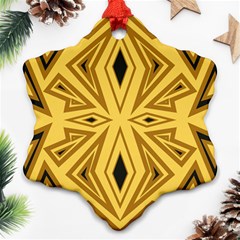 Abstract Pattern Geometric Backgrounds Snowflake Ornament (two Sides)