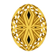 Abstract Pattern Geometric Backgrounds Oval Filigree Ornament (two Sides) by Eskimos