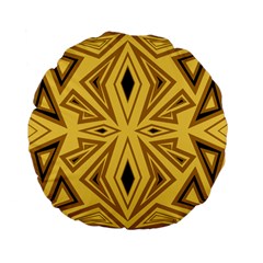 Abstract Pattern Geometric Backgrounds Standard 15  Premium Flano Round Cushions by Eskimos