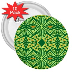 Abstract Pattern Geometric Backgrounds 3  Buttons (10 Pack)  by Eskimos