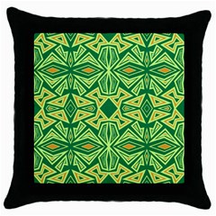 Abstract pattern geometric backgrounds Throw Pillow Case (Black)