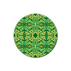 Abstract Pattern Geometric Backgrounds Rubber Round Coaster (4 Pack) by Eskimos