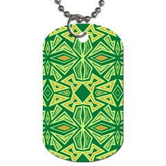 Abstract pattern geometric backgrounds Dog Tag (One Side)