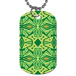 Abstract pattern geometric backgrounds Dog Tag (One Side) Front