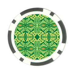 Abstract Pattern Geometric Backgrounds Poker Chip Card Guard by Eskimos